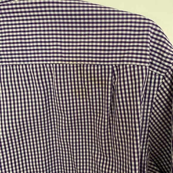 Men’s purple plaid Button Down - Picture 5 of 5